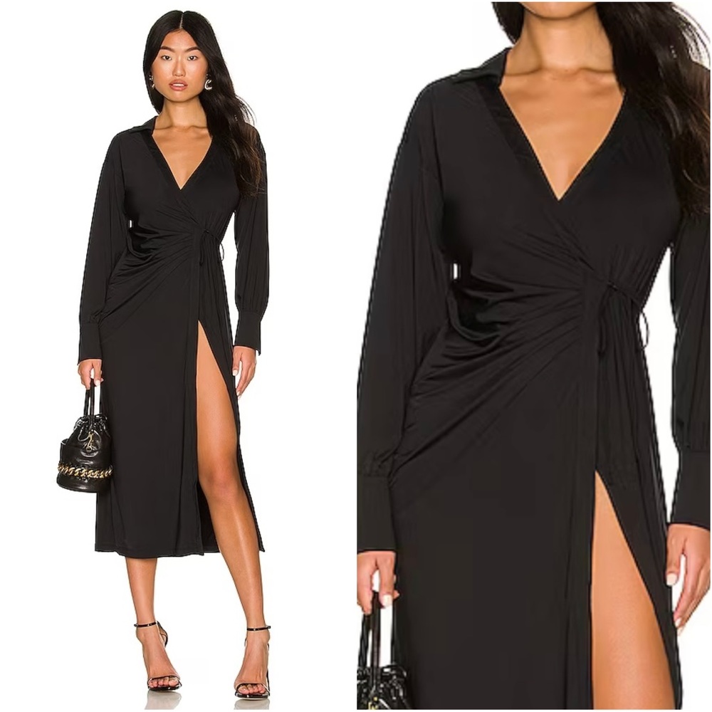 $258 L'ACADEMIE SLINKY MIDI DRESS REVOLVE HOUSE OF HARLOW CB AMANDA UPRICHARD - Picture 1 of 13